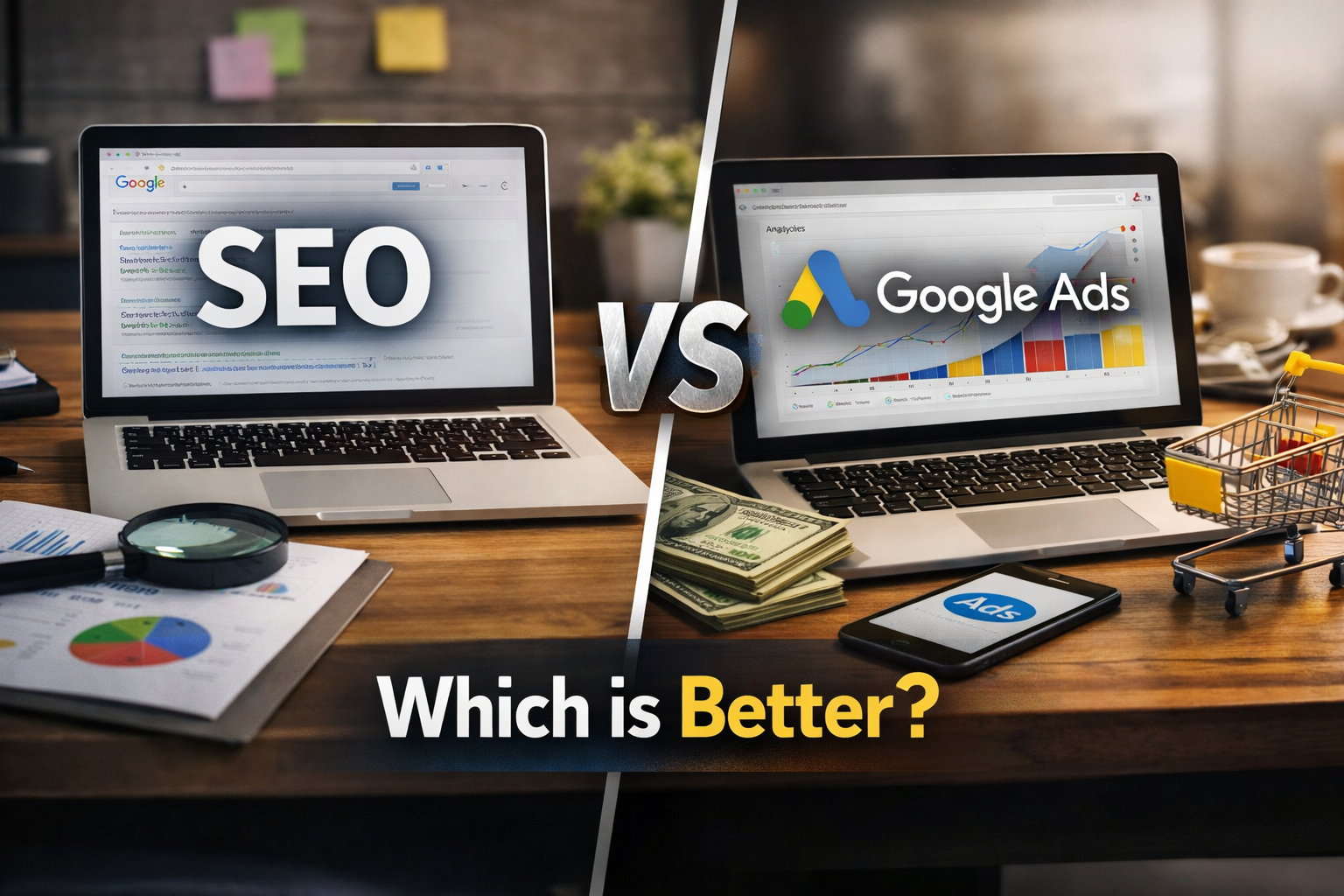 SEO vs Google Ads which is better comparison